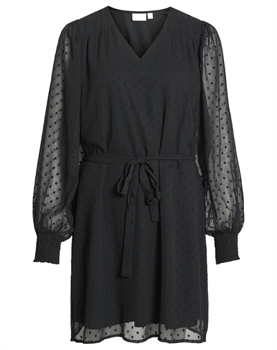 Vila - ViEdee V-Neck Kjole - Sort